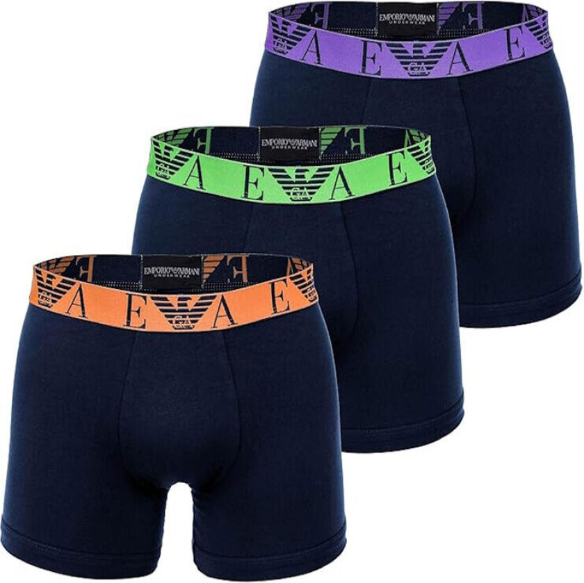 3 Pack Stretch Cotton Boxer Black/Multi L