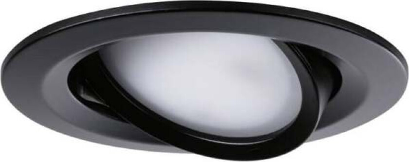 94472, Innsunket spotlight, 1 ampuller, LED, 2700 K, 470 lm, Sort