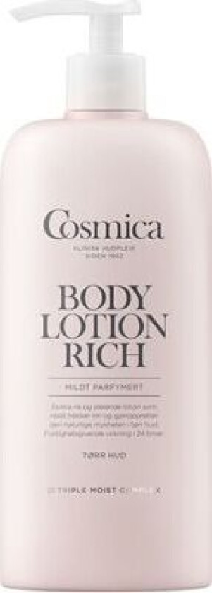 Cosmica Bodylotion Rich Mildt Parfymert - 400ml