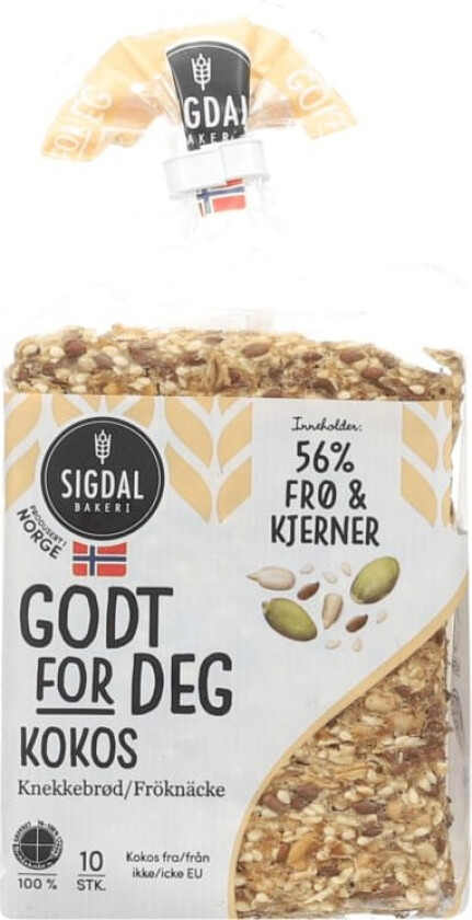 Knekkebrød Kokos 235g