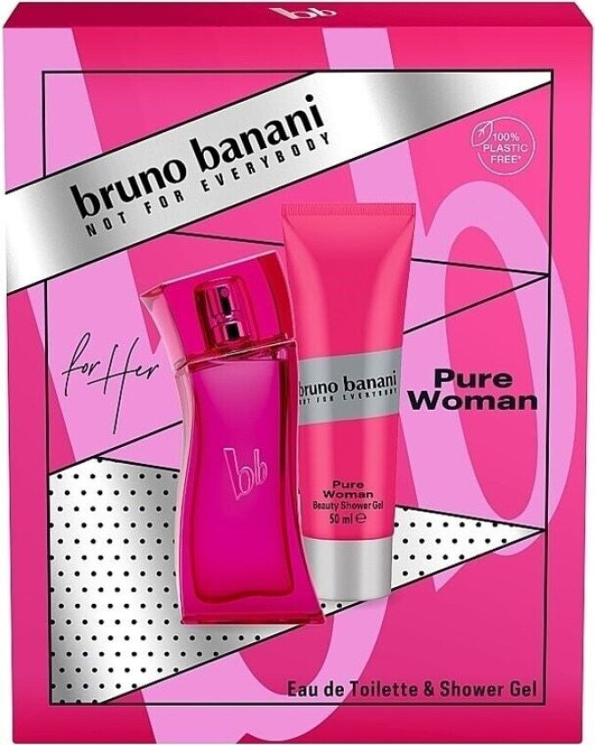 Bilde av Giftset Bruno Banani Pure Woman Edt 30ml + Shower Gel 50ml