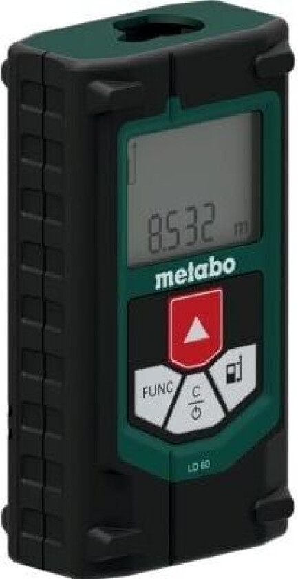 LD 60, Laseravstandsmåler, m, Sort, Grønn, Digitalt, LCD, IP40