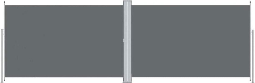 Uttrekkbar sidemarkise 200x600 cm antrasitt