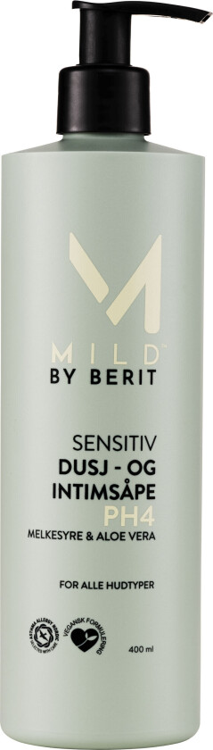 Mild By Berit Sensitiv Dusj- Og Intimsåpe