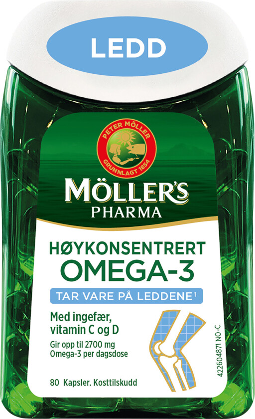 Omega-3 Ledd, 80 kapsler