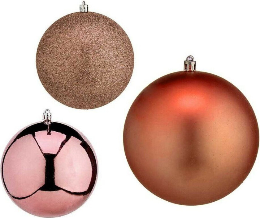 Juletrekule à 12 cm 6 tall Kobber Plast