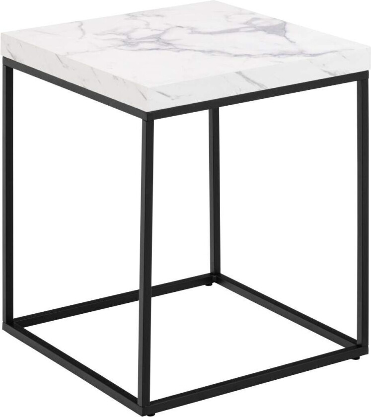 Barossa sofabord 40cm marmor dekor hvit.