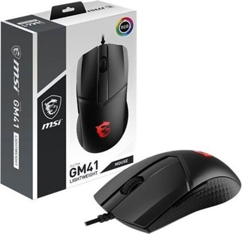 CLUTCH GM41 LIGHTWEIGHT - mouse - USB - Mus - Optisk - 6 - Svart