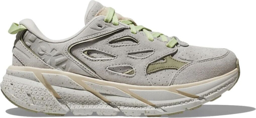 Hoka U Clifton L Suede Sko Grå Og Grønn unisex 45 1/3
