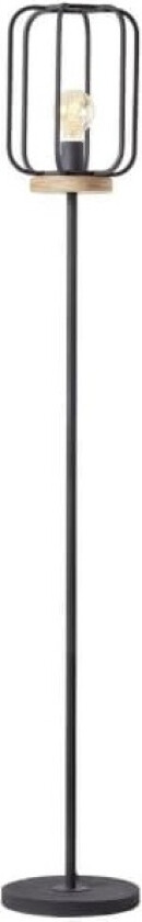 Tosh 93145/66 Standerlampe E27 Træ (mørk), Sort