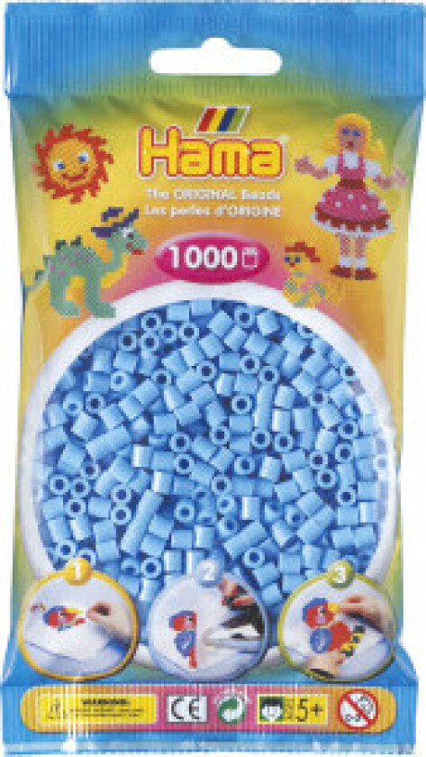 Iron-on Beads - Pastel Blue (046) 1000pcs.