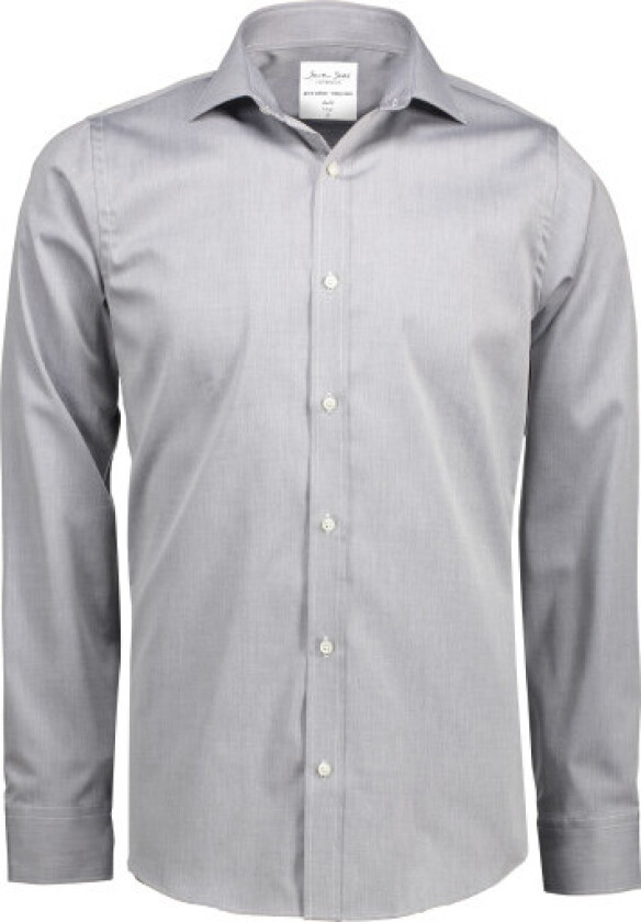 skjorte SS30, slim fit, strykefri, lys grå, størrelse M