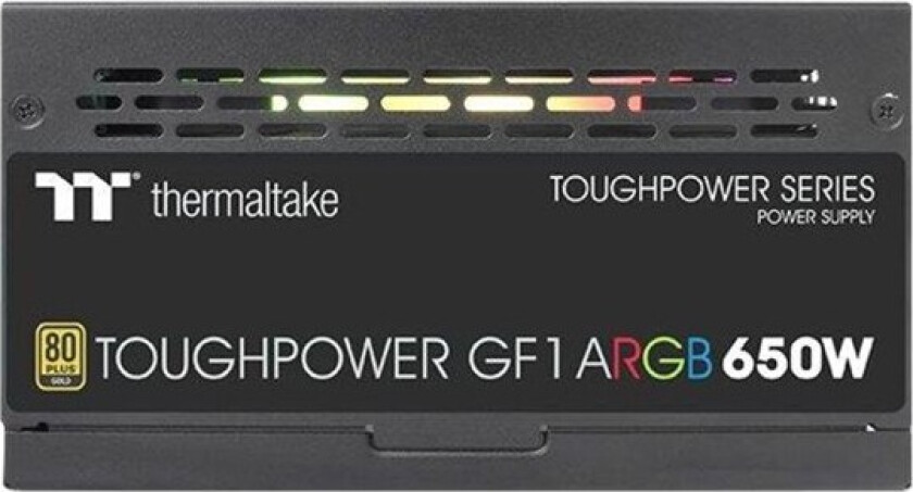 ToughPower GF1 ARGB 650W Strømforsyning (PSU) - 650 Watt - 80 Plus Gold sertifisert