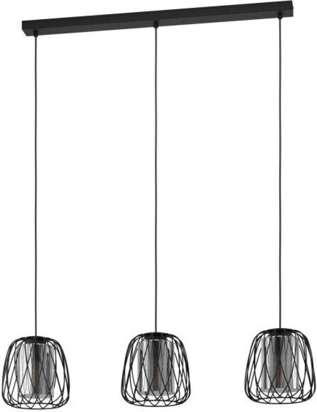 Floresta, Fleksibel montering, Sort, Sort, Gjennomsiktig, Stål, Sort, Innendørs