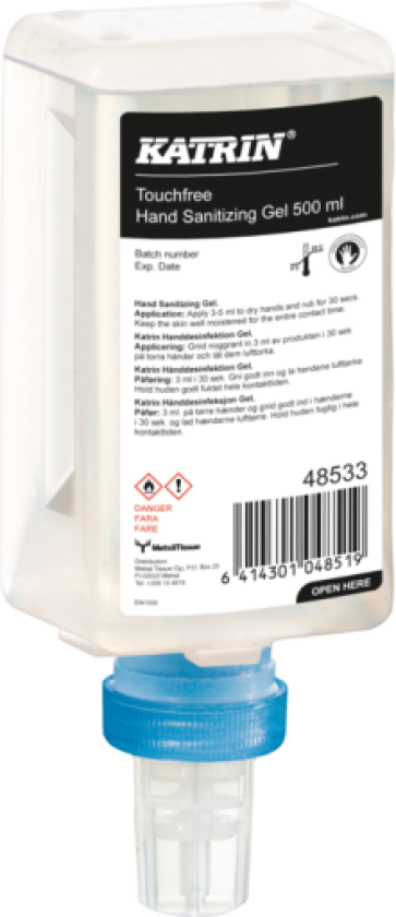 12 stk Hånddesinfeksjon, Katrin, 500 ml, klar