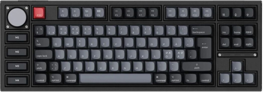 Q3 Pro Qmk Tkl Hotswap Rgb Backlight Iso Knob Version - Carbon Black [