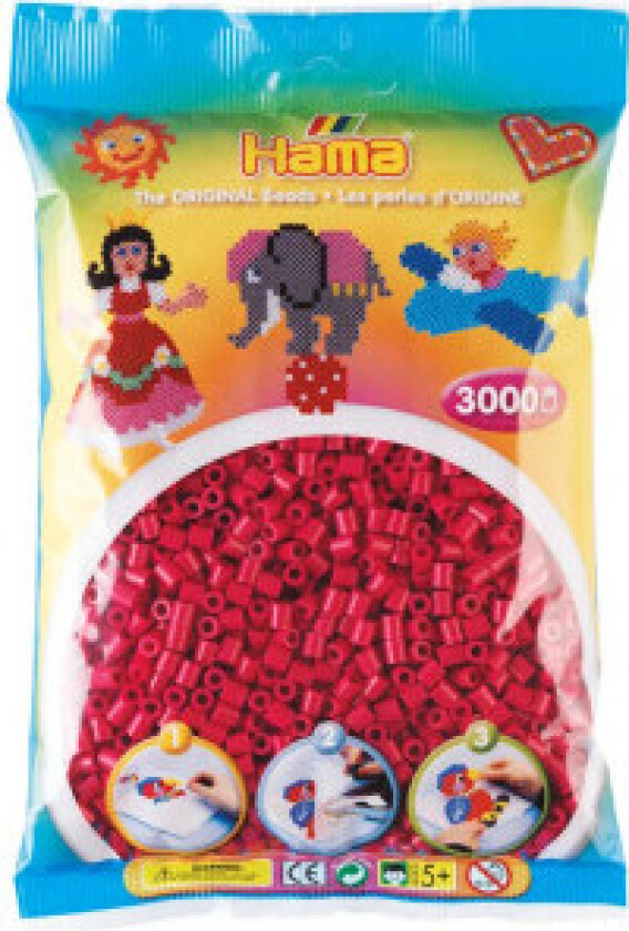Midi Beads 3000 pcs Wine Red