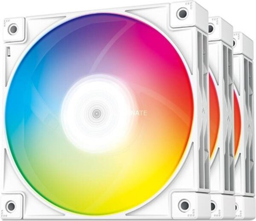 FC120 - 3 in 1 White - Kabinettvifte - 120mm - Hvit - 28 dBA