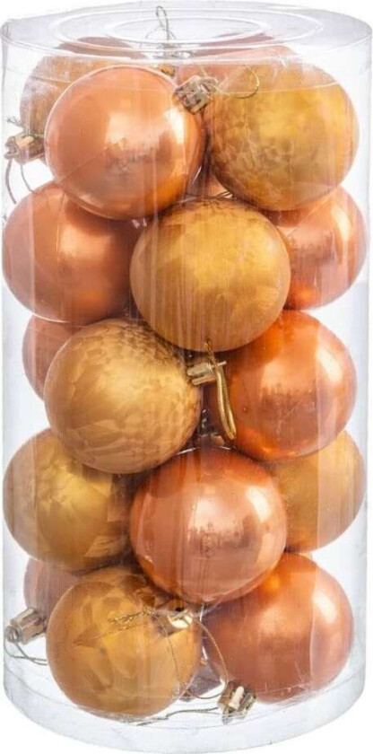 Juletrekuler Sølvplast 6 x 6 x 6 cm (12 tall)