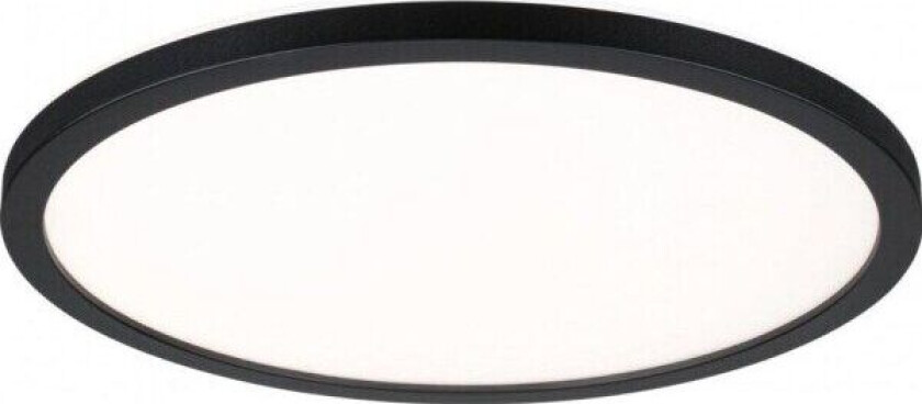 Atria Shine, Rund, Tak, Overflatemontert, Svart, Plast, IP20