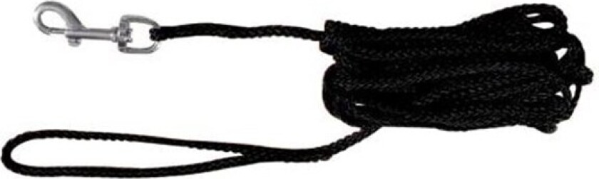 Sporline rund, svart - Str S-M: 15 m lang, Ø 5 mm