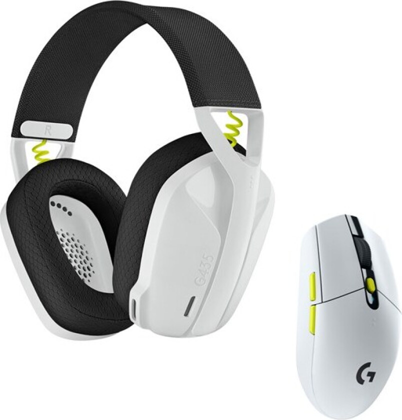 Wireless Gaming Combo - BLACK+WHITE+LIME - Gaming mus - Optisk - 6 - Hvit