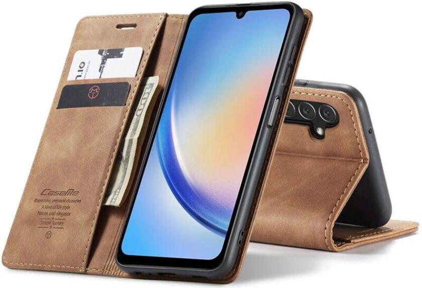 Smart Magnet Flipdeksel Samsung Galaxy A34 5G - Brun