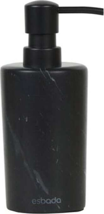 Marmor Såpedispenser med Matt Svart Pumpe