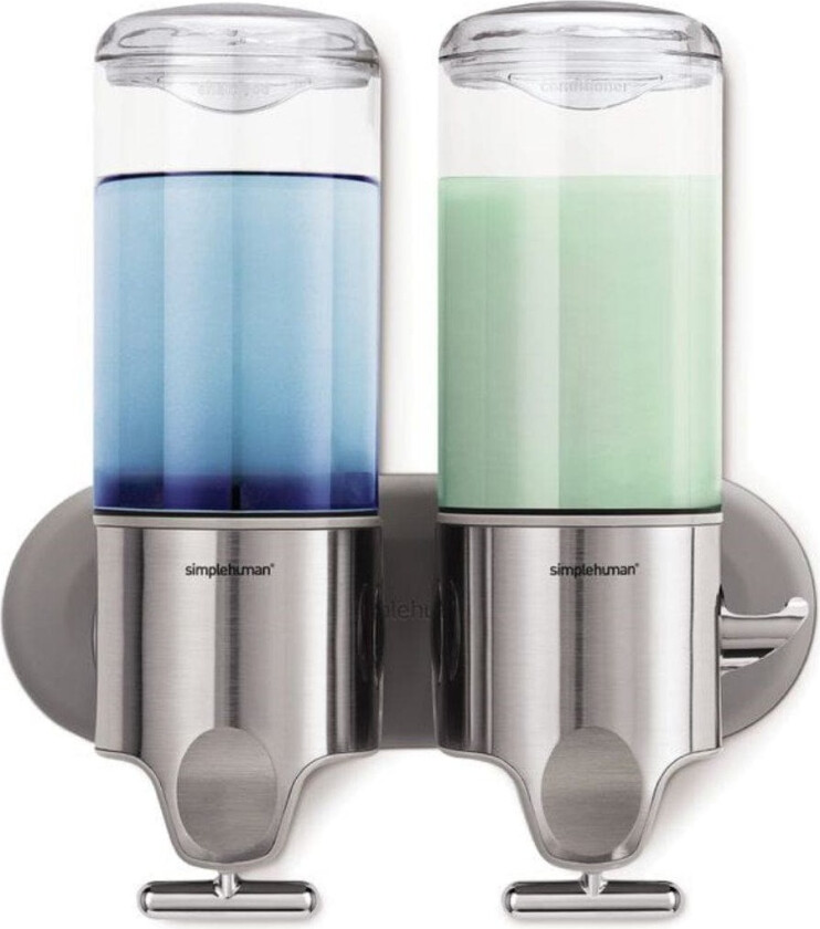 Såpedispenser Dobbel for Veggmontering Matt Krom