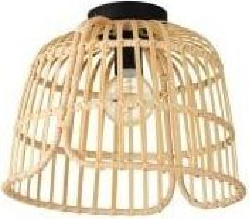 Glyneath, 1 ampuller, E27, IP20, Sort, Naturlig, Tre