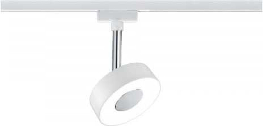 952.72, Spotlight på skinne, 1 ampuller, LED, 2700 K, 308 lm, Hvit