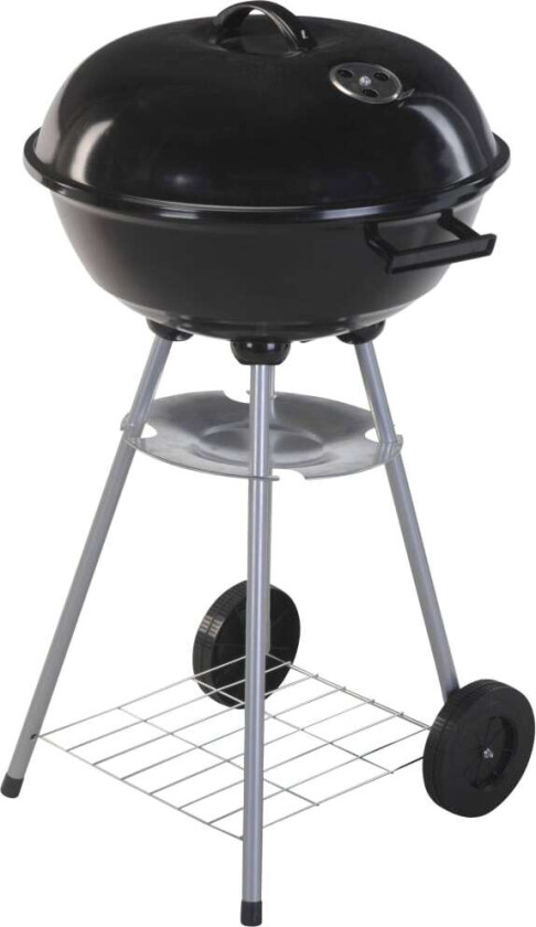 ProGarden Kullgrill med hjul 46 cm svart