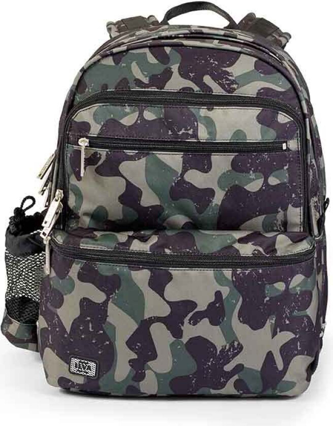 Skolesekk Square Green Camou