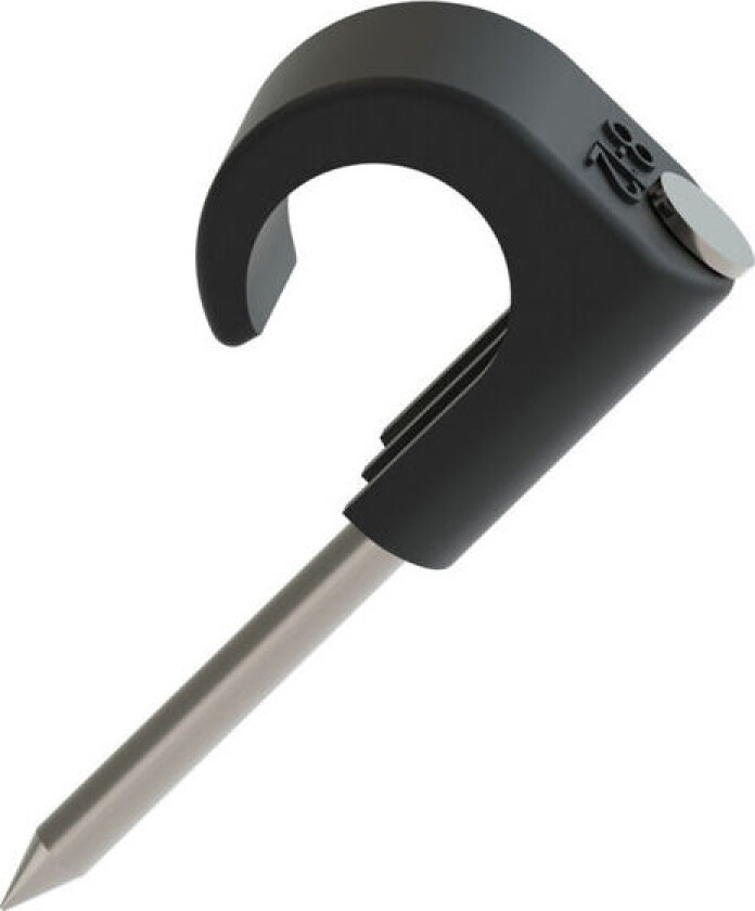 klips 8-12mm sort SF 30mm stift 100 stk - 1318007