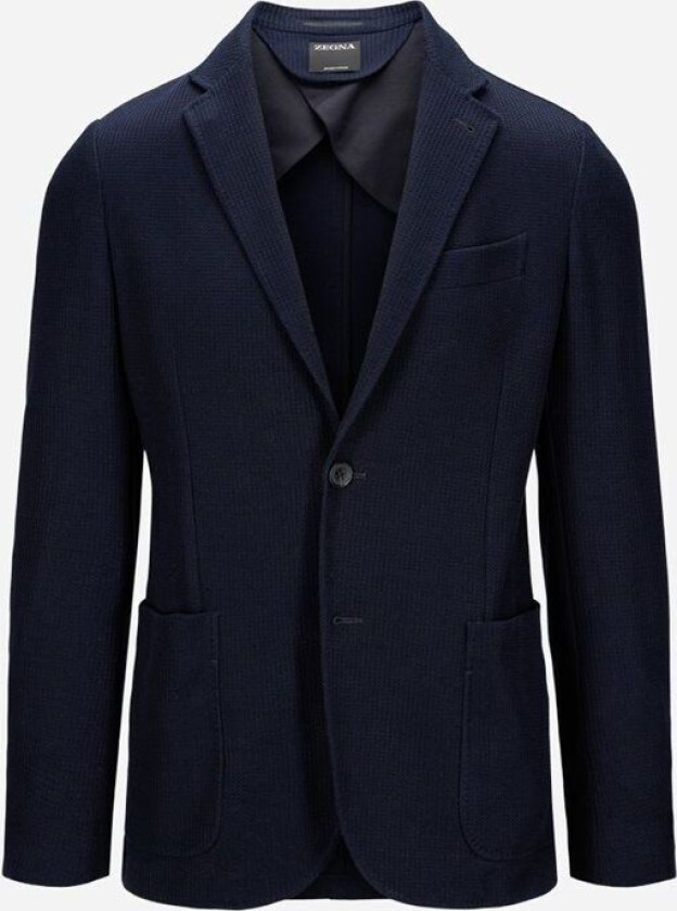 Cotton Blazer - Navy Blå 52
