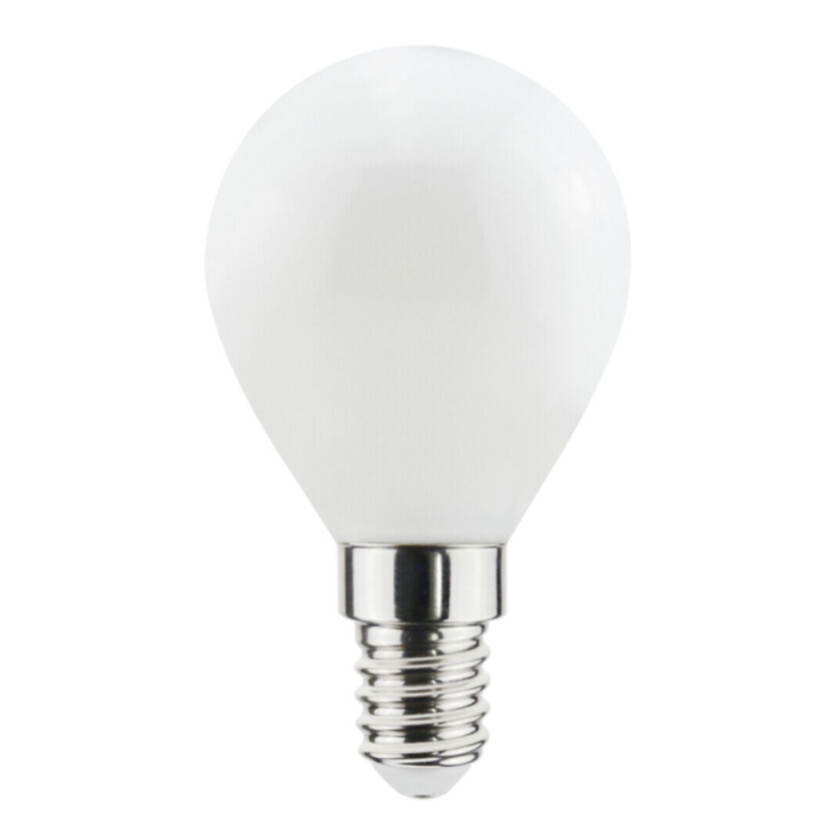 Filament LED dim to warm-Globe E14 lyspære opal, P45