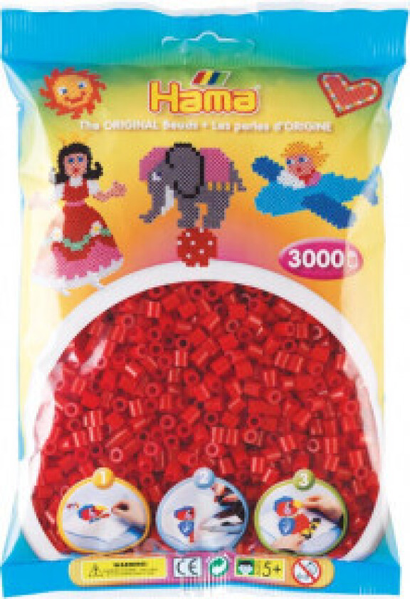 Midi Beads 3000 pcs Dark Red