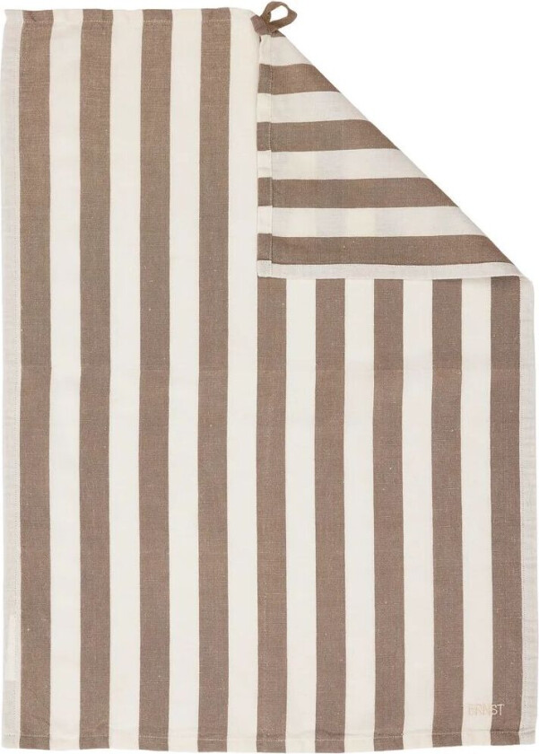 kjøkkenhåndkle brede striper 47x70 cm Muldvarp-hvit