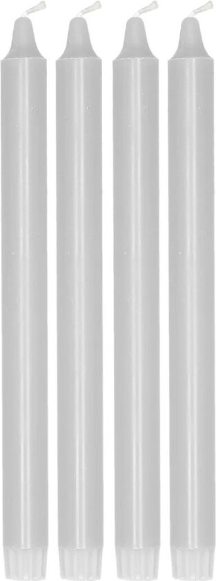 Ambiance kronelys 4-pakning 27 cm Icy Grey