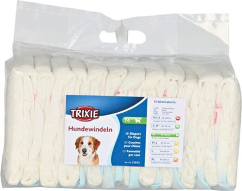 Diapers for female dogs M: 32-48 cm 12 pcs.