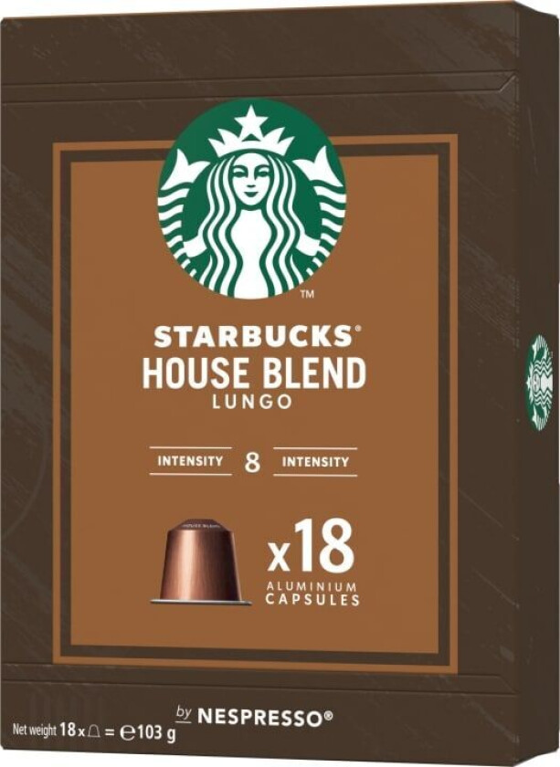 Starbucks  House Blend Kaffekapslar, 18st, 103g