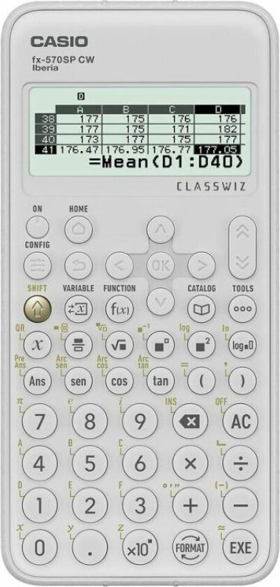 Vitenskapelig kalkulator Casio White