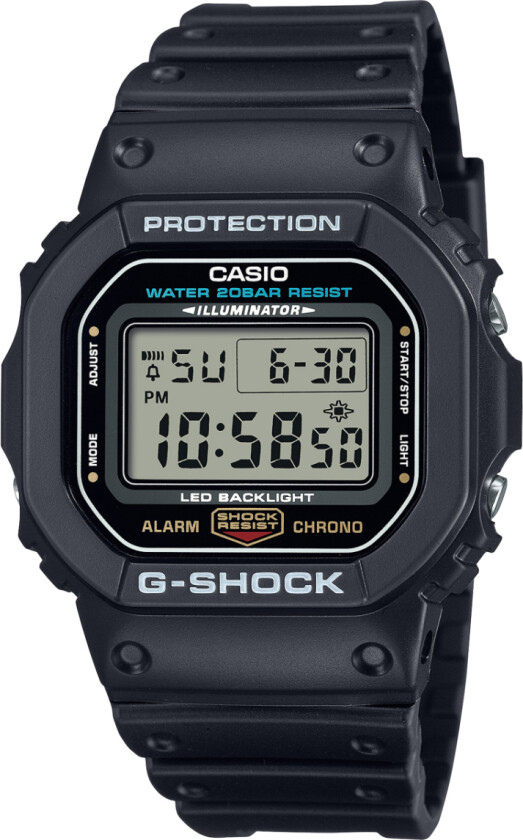 G-Shock DW-5600UE-1ER - Digital - Sort - Herreklokker - Resin - Mineral