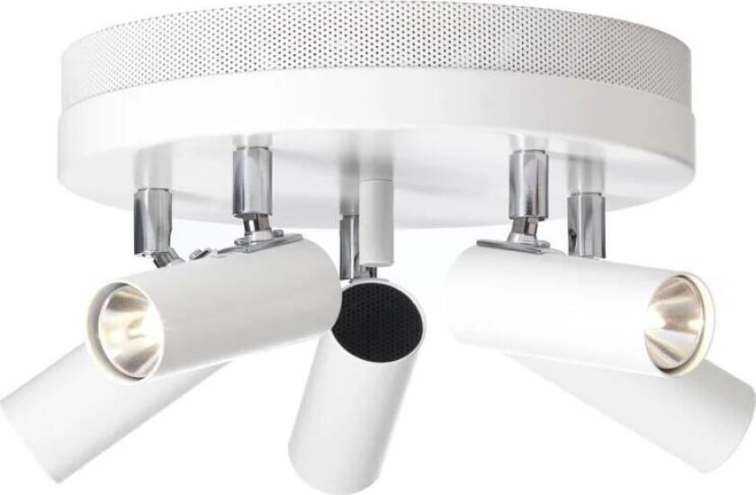 Puck 5 lyskilder Hvit