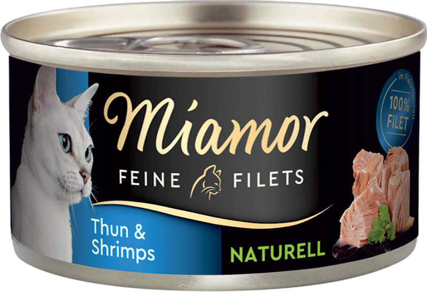 Økonomipakke Miamor Fine Filéter Naturelle 24 x 80 g - Tunfisk og reker