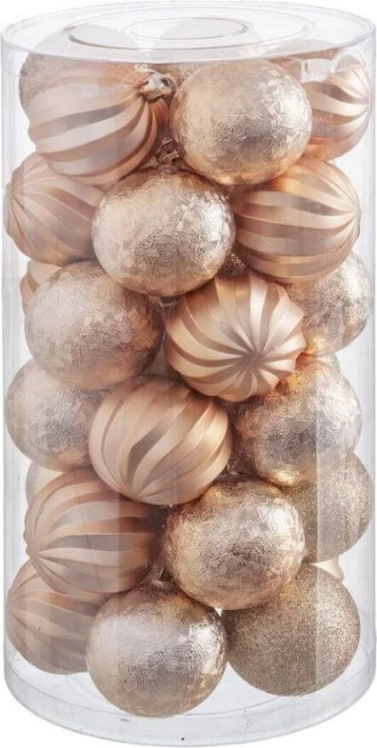 Juletrekuler Golden Plastic 6 x 6 x 6 cm (30 tall)