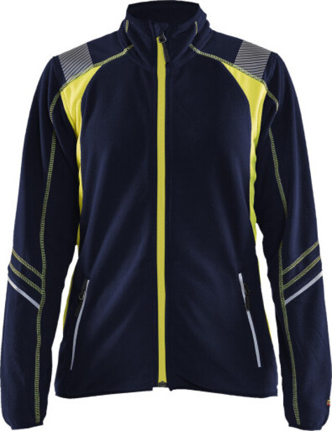 DAME MICROFLEECE JAKKE MARINEB