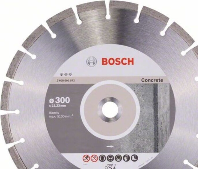 Accessories 2608602542 Bosch Power Tools Diamantskæreskive Diameter 300 mm 1 stk