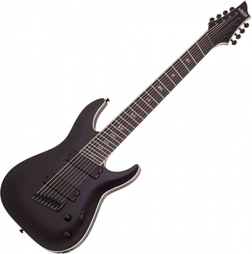 Schecter C-8 SLS MS Elite Evil Twin Black