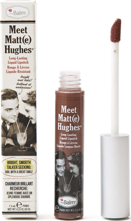TheBalm Meet Matt(e) Hughes long lasting liquid lipstick Reliable Taupe 7.4ml